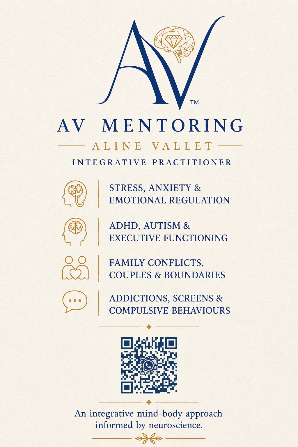 AV Mentoring card in English